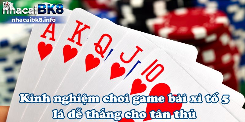 Kinh nghiệm chơi game bài xì tố 5 lá dễ thắng cho tân thủ