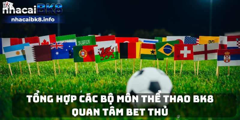 Tổng hợp các bộ môn thể thao BK8 quan tâm bet thủ 