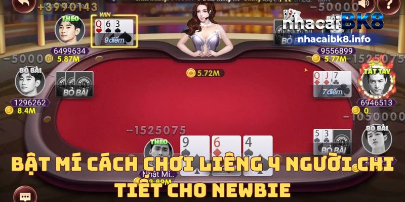 Bật mí cách chơi liêng 4 người chi tiết cho newbie